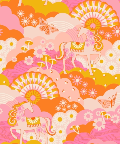 Patchwork Baumwolle - Ruby Star Society - Melody Miller - Carousel - Zinnia
